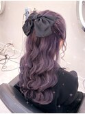 高めハーフアップ【クランソア】ヘアセット/ヘアメ/心斎橋