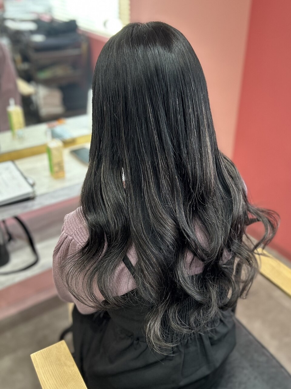 ダークグレー#シールエクステ#美髪#韓国#イメチェン#小倉：L240620998