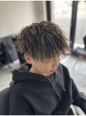 ツイストパーマ&メッシュ