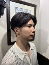 ラヴィザバーバー 理容室(LAVIE the BARBER) ショート2ブロック短髪ニュアンスパーマセンターパート