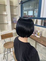 ラック 海老名店(LUCK)&nbsp;ボブ×ネイビーカラー