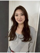 ソワンドゥブレスシエン 堀江店(soin de brace CIEN)&nbsp;韓国前髪顔周りロング×レイヤーグレージュ[堀江/髪質改善]