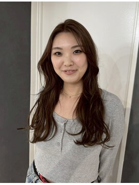 ソワンドゥブレスシエン 堀江店(soin de brace CIEN) 韓国前髪顔周りロング×レイヤーグレージュ[堀江/髪質改善]