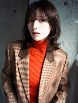 ソワ 四日市(soie) くびれ顔周りレイヤー×髪質改善カラー