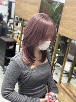 シールドヘアー 沖縄 新都心(C'LD Hair)&nbsp;ピンクパープル＊ミディレイヤー