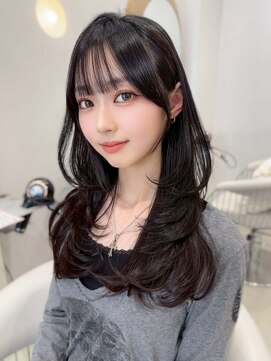 ノエシキカ(noe sikika) ロングレイヤー/韓国/レイヤーカット/ダブルカラー/栄e63