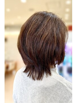 クール ヘアー ギャラリー 神明町店(COOL Hair gallery) 大人のレイヤーウルフ　/軽やか/クセ毛、多毛◎