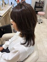 アッシュ 千歳烏山店(Ash)&nbsp;30代40代50代くびれミディアムくびれレイヤー髪質改善白髪ぼかし