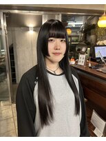 ギフトサニーサイド(gift sunny side)&nbsp;黒髪ロングの姫カット＊