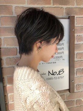 ヘアメイクエイト 丸山店(hair make No.8) 【担当＊岩切祐樹】ショートヘア×マットアッシュ
