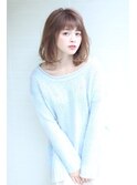 秋冬おすすめゆるふわミルクティーボブ