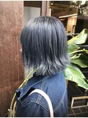 外ハネbob&ブルーカラー