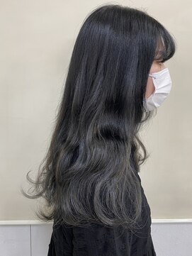 ヘアー アレス(hair ales) グラデーションカラー　エクステ　編み込み　シールエクステ