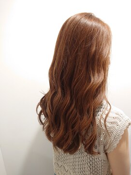 アーシェ 横浜店(A'SHE) レイヤー ロング オレンジベージュ