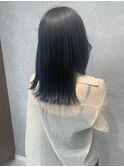 インナーカラー インナーカラーブルー セクションカラー