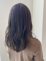 アドラーブル 女池店(adorable)&nbsp;20代30代40代大人可愛いブリーチなしグレージュ伸ばしかけロング