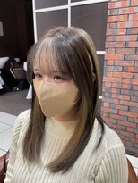 ヴァンカウンシル 松本店(VAN COUNCIL)&nbsp;インナーカラー_セミロング_ベージュカラー