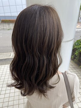 ジップ 緑店(zip) 艶髪トリートメント×30代大人可愛いセミディ