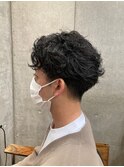 メンズパーマ　ニュアンスパーマ　ビジネスマンヘア