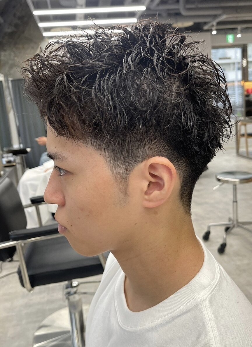 ツイストスパイラルパーマツイストパーマ刈り上げ万代新潟駅