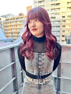 チュダック(ChuDuck) 韓国風《カシスピンク》ブリーチ/ケアブリーチ/ダブルカラー