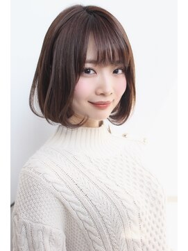 ヘアーズ ベリー 上新庄店(hairs BERRY) BERRY丸みショ-ト重めマッシュ大人ミディ美髪アッシュブラウン