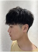 【ヨシザワ横浜】ツーブロックメンズパーママッシュスタイル