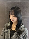 gray color × 顔周りカット
