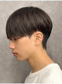 黒髪マッシュナチュラルマッシュメンズヘア韓国ツーブロック