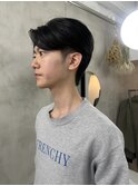 学生カット/メンズカット/センターパート/韓国風ヘア/メンズヘア