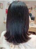 美髪ミディアム/大人女子/大人可愛い/似合わせカット/ウル艶