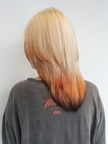 アルバム 新宿(ALBUM SHINJUKU)&nbsp;前髪カットブリーチ顔周りレイヤーロング_ba559681