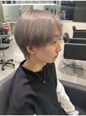 ホワイトメッシュ/ツイスト/ツイスパ/パーマ/メンズ/眉毛