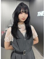 シーシンジュク 新宿南口(Sea shinjuku)&nbsp;ブルーブラック＋ロングハイレイヤーカット