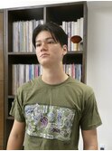 前下がりセンターパート