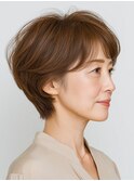 クラゲヘアー/小顔/ココアベージュ/オリーブグレー/川西