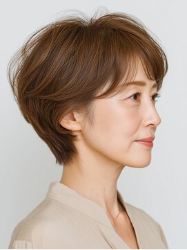 クラゲヘアー/小顔/ココアベージュ/オリーブグレー/川西