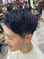 エイム ヘアメイク 横川店(eim HAIR MAKE) 成人式で目立つブルーカラー