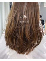 エメ 北花田(Aime)&nbsp;20代30代40代似合わせレイヤーカットうるツヤロング斜めバング