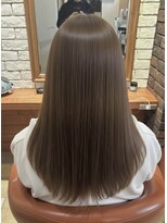 ヘアメイク フレンシア(hair make flencia)&nbsp;透明感ベージュ×極上シルキーストレート【049スタイル】