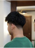 スパイキーショート×テーパーフェード