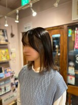 カムデンタウン(Camden Town)&nbsp;グレージュインナーカラー×肩上ボブ【多幸感×儚さ】