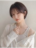 ショート髪型20代30代40代前髪あり前髪なし面長丸顔池袋
