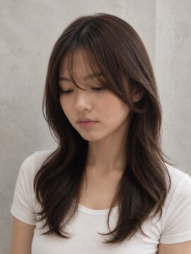 キリ 逗子(kiri) 逗子葉山顔周りレイヤーカットシースルーバングサイドバングY326