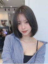 ロッソ 大橋店(Rosso) ダークブラウンのなめらかボブ【大橋】