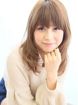 アニモフィオレンテ 南越谷店(animoFIORENTE) +animo南越谷+ 長めバングが決め手★目力UP！のゆるロング