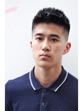 メリケンバーバーショップ コウベ(MERICAN BARBERSHOP KOBE) ビジネスアップパングショートツーブロック#m323