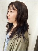 ネイビーインナーカラー