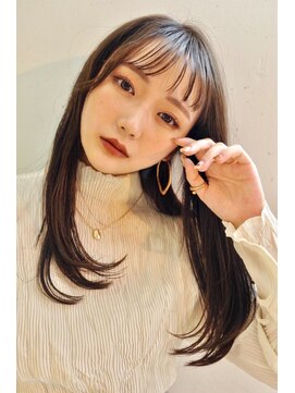 ビーチ(BEACH) 大人ガーリーフェザーバングロングボブ