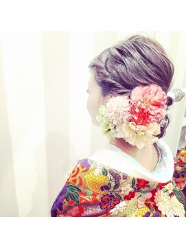 ブラウ ネイル パーティー(Blau Nail Party) 和装のユルセットUp